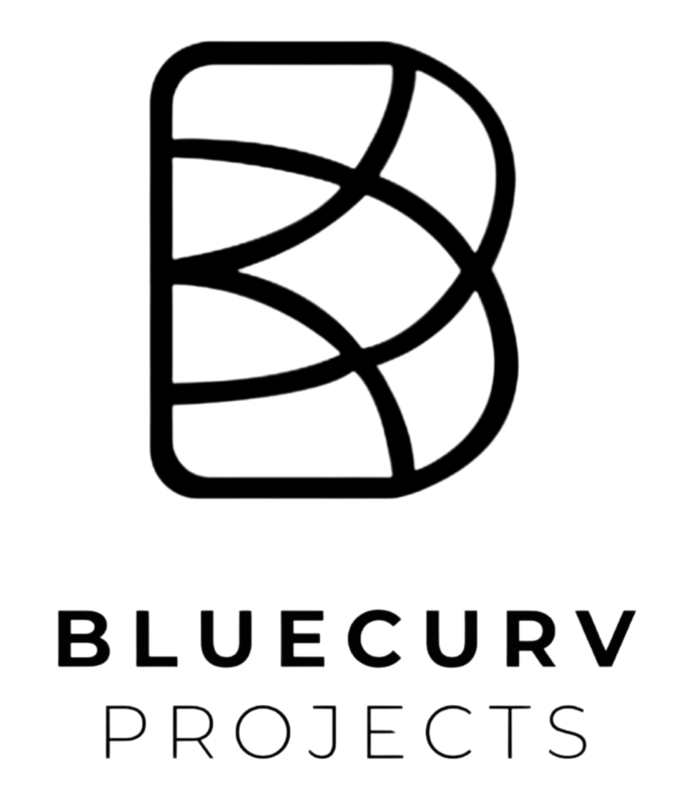 bluecurv logo and text